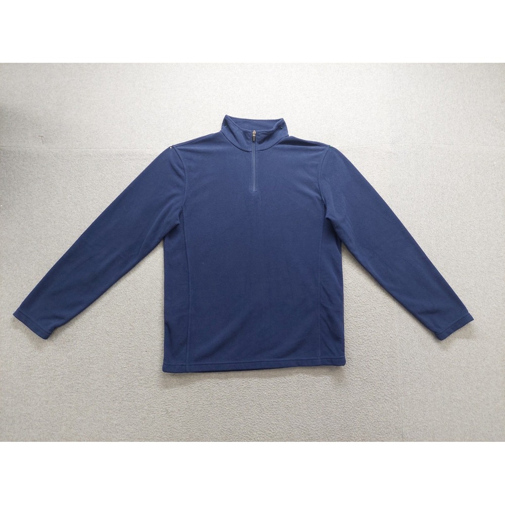 32 Degree Weatherproof Men Sweater M Blue 1/4 Zip Long Sleeve Outdoor Pullover